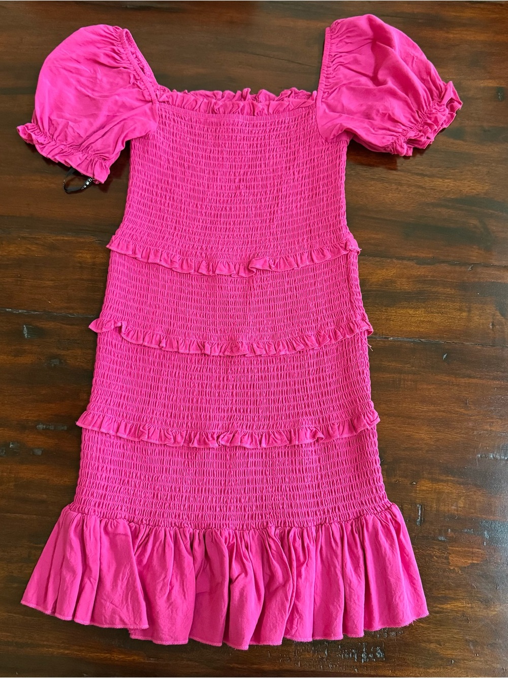 Katie J NYC girls M Pink Ruffled Dress